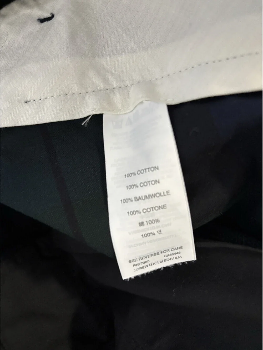 J. Crew Mens Bowery Pant  Slim Tartan  33/34  Black/Green